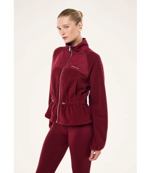 "Form Jacket" bordo spalvos šerpos audinio švarkas. Švarkai