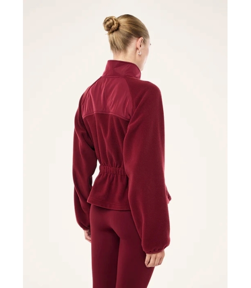 "Form Jacket" bordo spalvos šerpos audinio švarkas. Švarkai