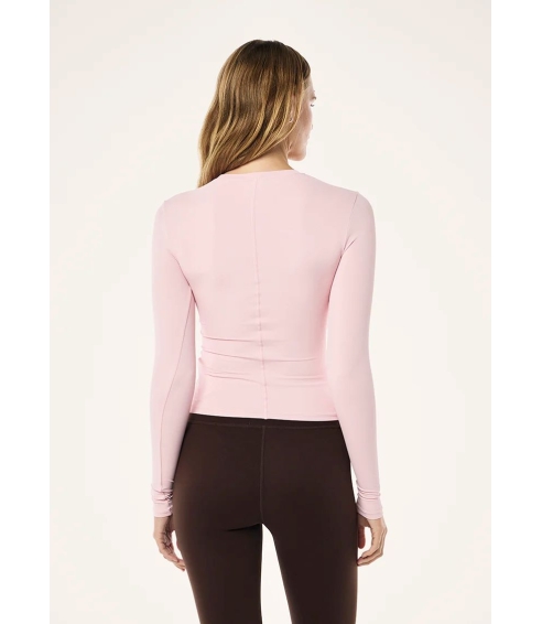 FOUNDATION Long Sleeve Top in Pink. Tops