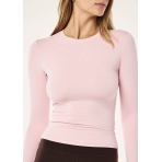 FOUNDATION Long Sleeve Top in Pink. Tops