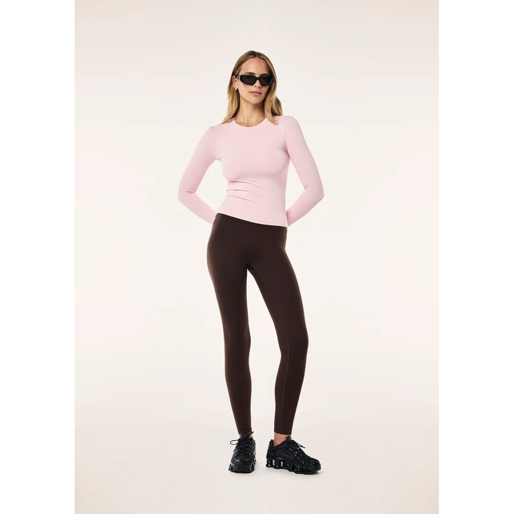P.E Nation FOUNDATION Long Sleeve Top in Pink. Long sleeve