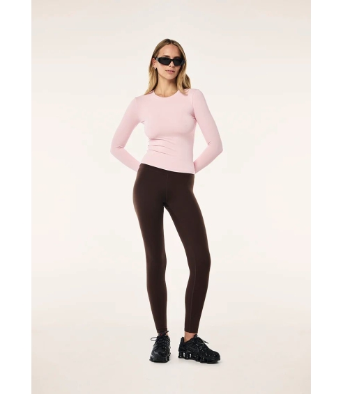 FOUNDATION Long Sleeve Top in Pink. Tops