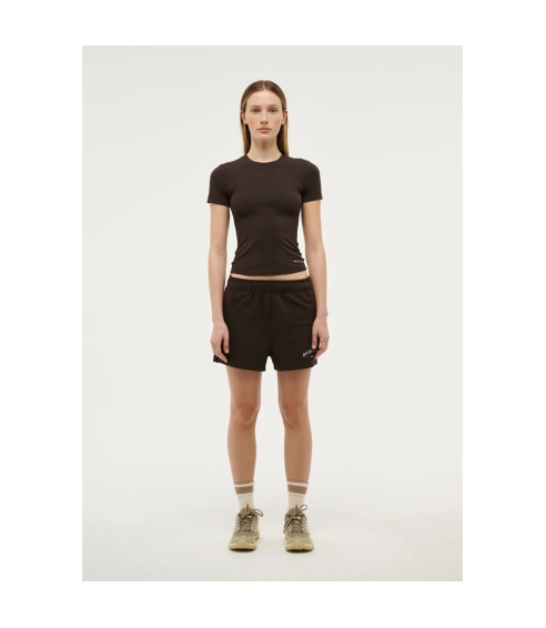 FOUNDATION SHORT SLEEVE TEE IN COFFEE. Tops