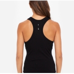 FRANKIE RIB TANK BLACK. Tops