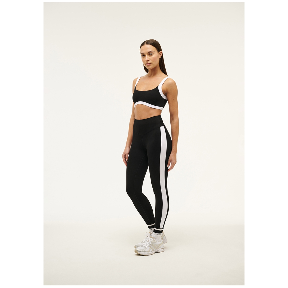 P.E Nation FREE PLAY 2 FULL LENGTH LEGGING IN BLACK & OPTIC WHITE. Leggings