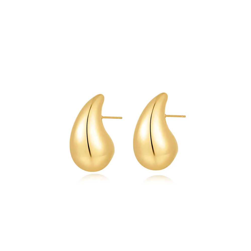 Gia Hoops Gold. Earrings