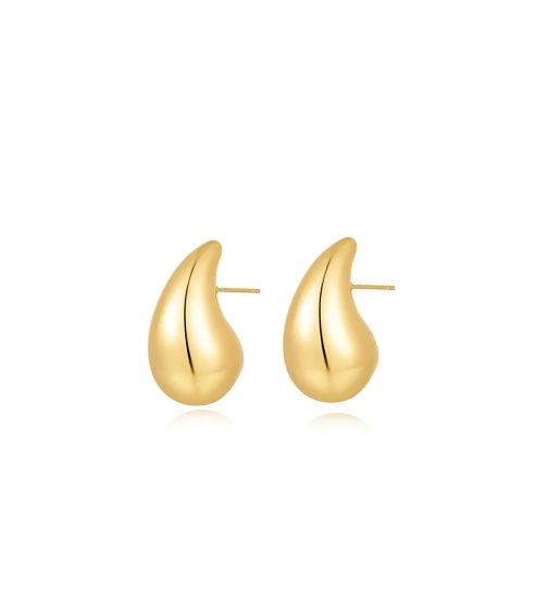 Gia Hoops Gold. Earrings