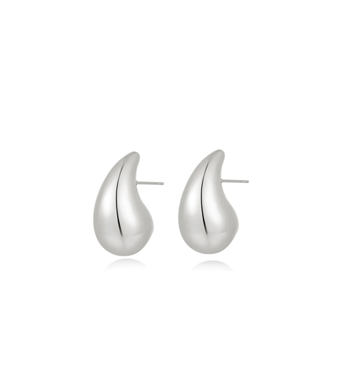 Gia Hoops Silver. Earrings