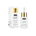 "Glow Drops" serumas veidui su aukso ir bronzos pigmentais. Veido priežiūra