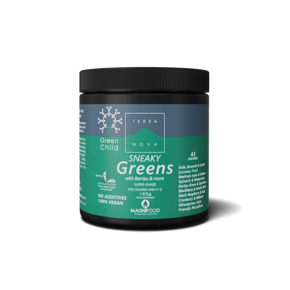Green Child Sneaky Greens Super Shake. Live bacteria