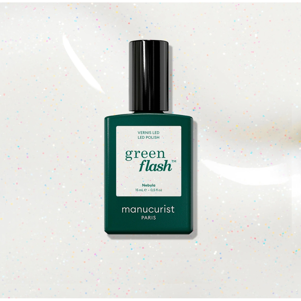 Manucurist “Green Flash™ LED” pusiau ilgalaikis nagų lakas - Nebula. Nagų lakai