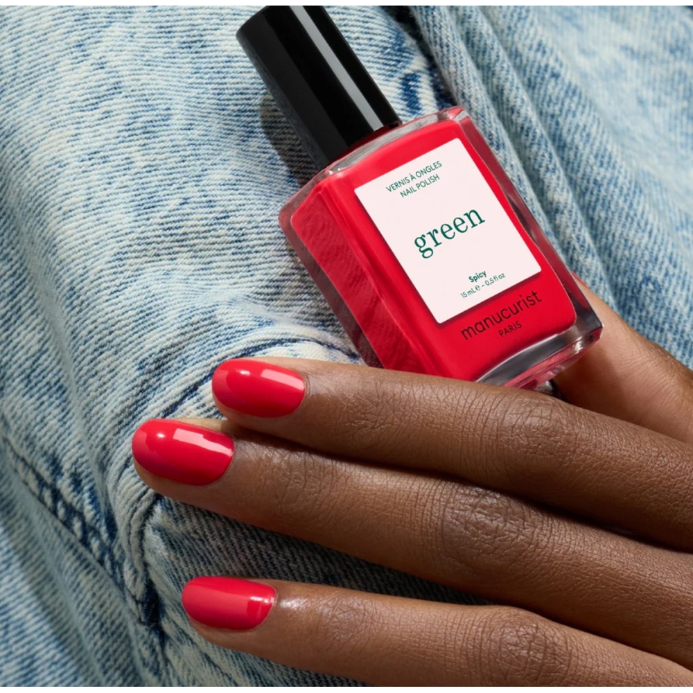 Manucurist “Green Flash™ LED” pusiau ilgalaikis nagų lakas - Spicy. Nagų lakai