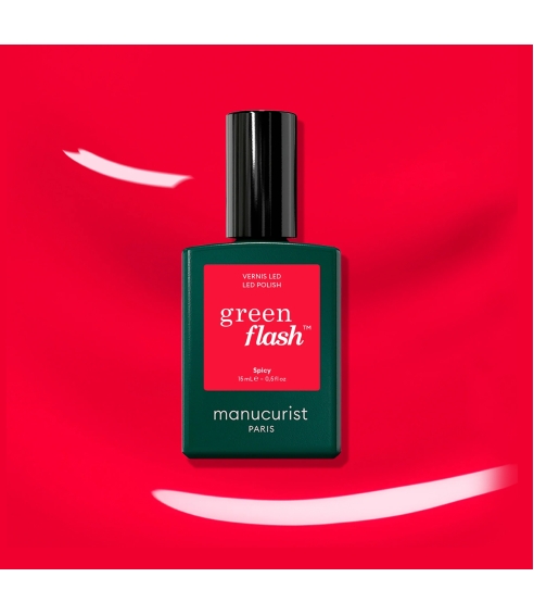 “Green Flash™ LED” pusiau ilgalaikis nagų lakas - Spicy. Nagų lakai