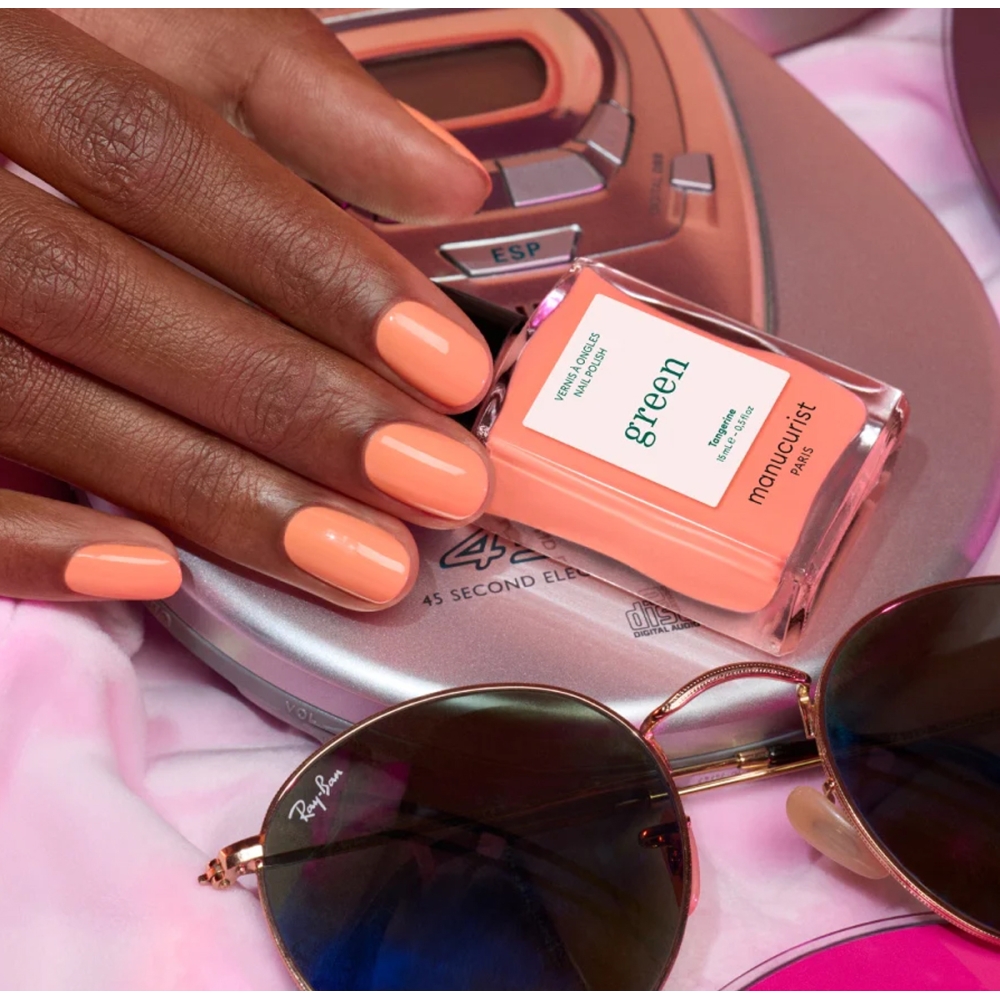 Manucurist “Green Flash™ LED” pusiau ilgalaikis nagų lakas - Tangerine. Nagų lakai