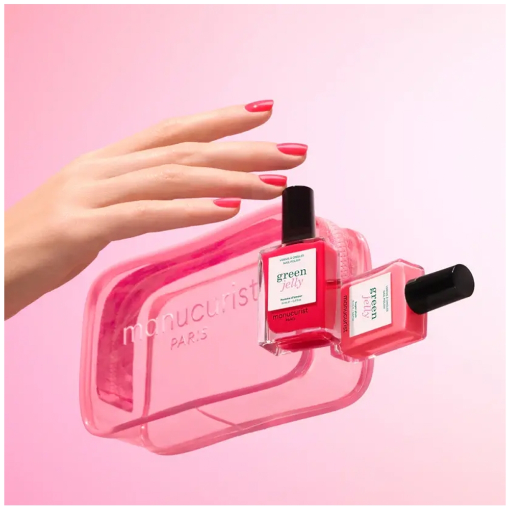 Manucurist Įprasti nagų lakai "Green™ Jelly Mini Pouch" manikiūro rinkinys Manucurist "Green™ Jelly Mini Pouch" manikiūro rinkinys. Įprasti nagų lakai