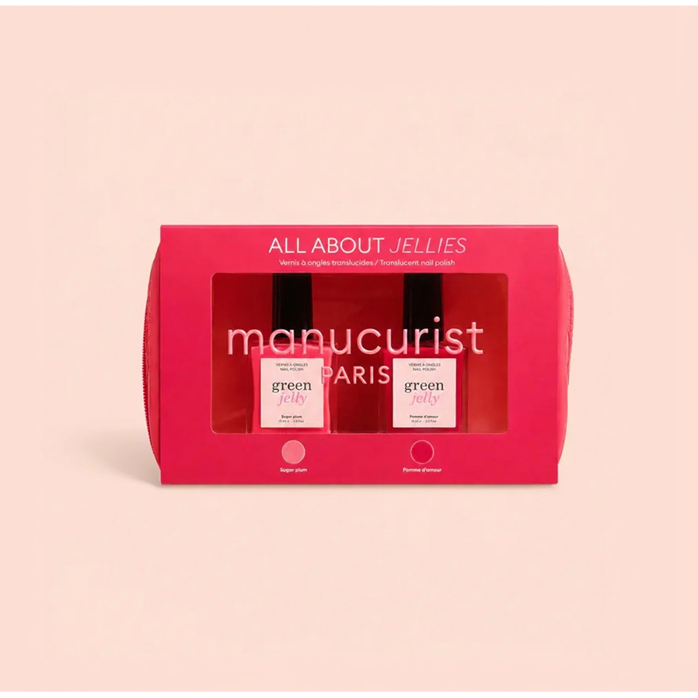 Manucurist Įprasti nagų lakai "Green™ Jelly Mini Pouch" manikiūro rinkinys Manucurist "Green™ Jelly Mini Pouch" manikiūro rinkinys. Įprasti nagų lakai