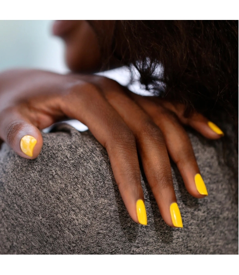 Green - Gold Button. Nail Polishes