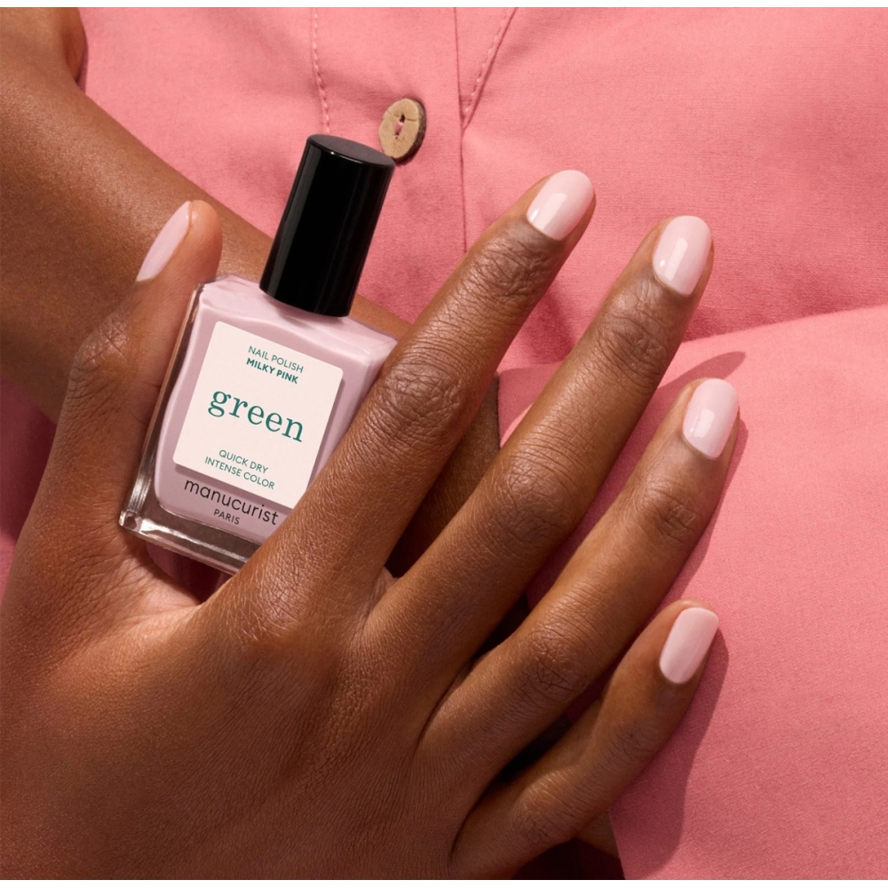 Manucurist "Green" nagų lakas - Milky Pink. Nagų lakai