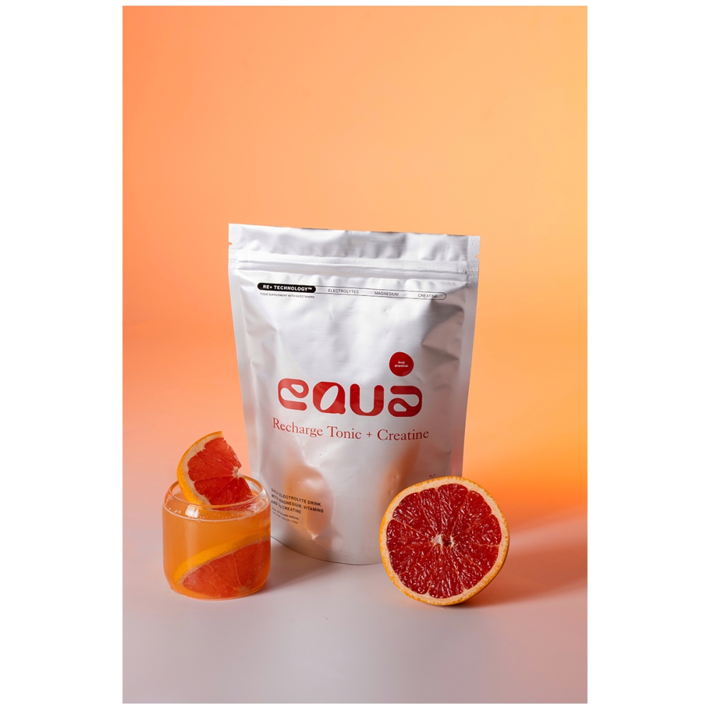 EQUA Grapefruit flavored electrolyte drink + Creatine. Electrolyte drinks