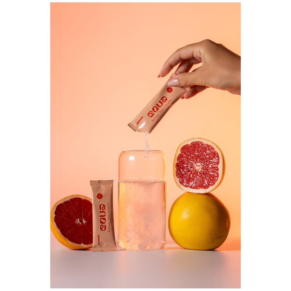 EQUA Grapefruit flavored electrolyte drink + Creatine. Electrolyte drinks