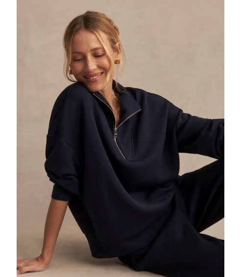 "Hawley Half-Zip Sweat" mėlynos spalvos džemperis. Džemperiai