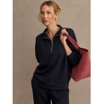 "Hawley Half-Zip Sweat" mėlynos spalvos džemperis. Džemperiai