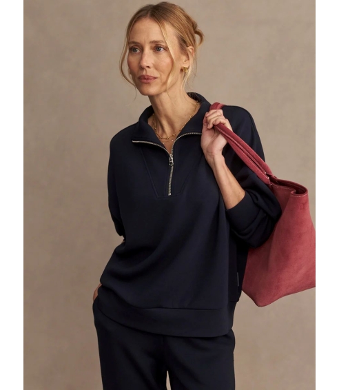 "Hawley Half-Zip Sweat" mėlynos spalvos džemperis. Džemperiai