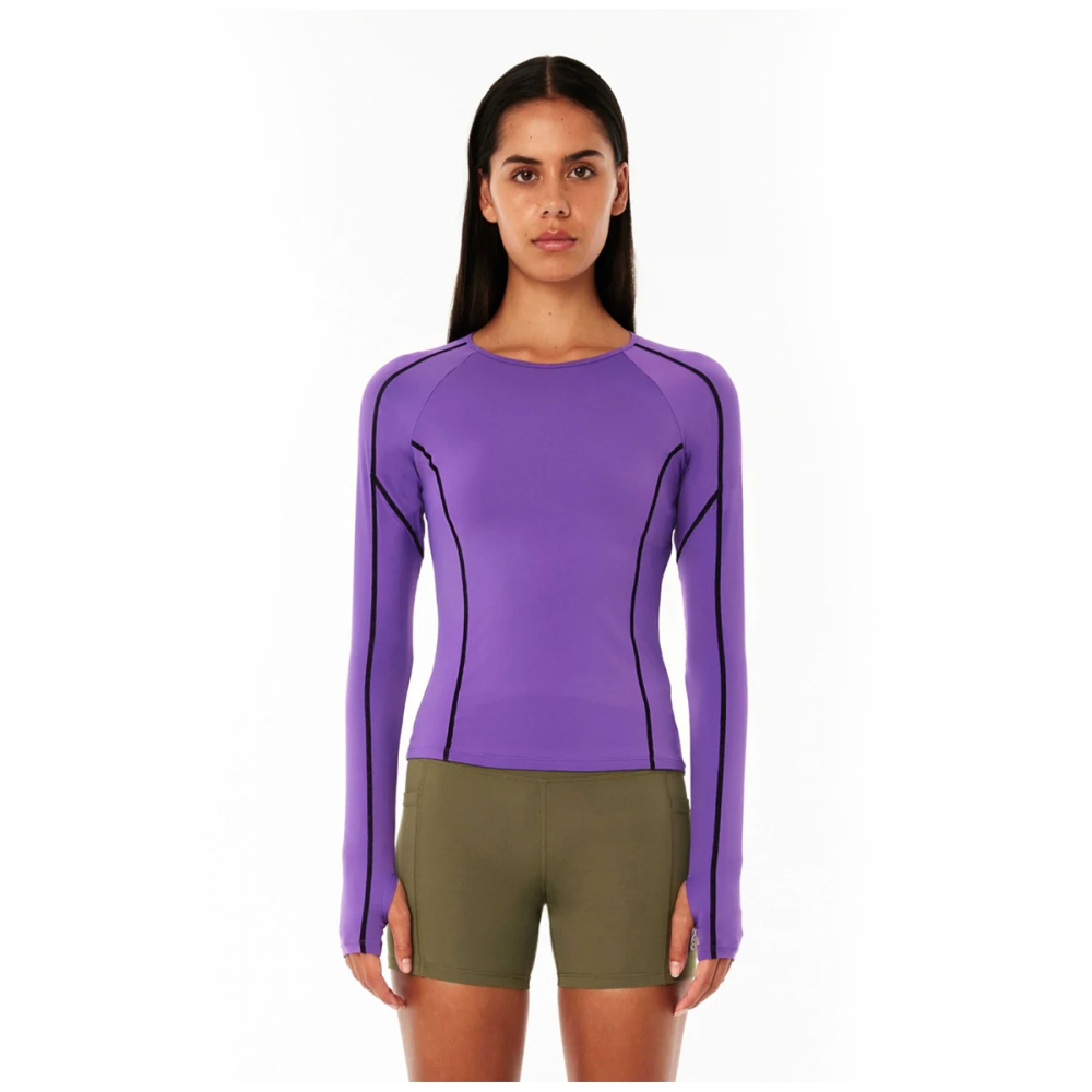 HEAT RACE LS ACTIVE TOP IN ROYAL LILAC. Tops