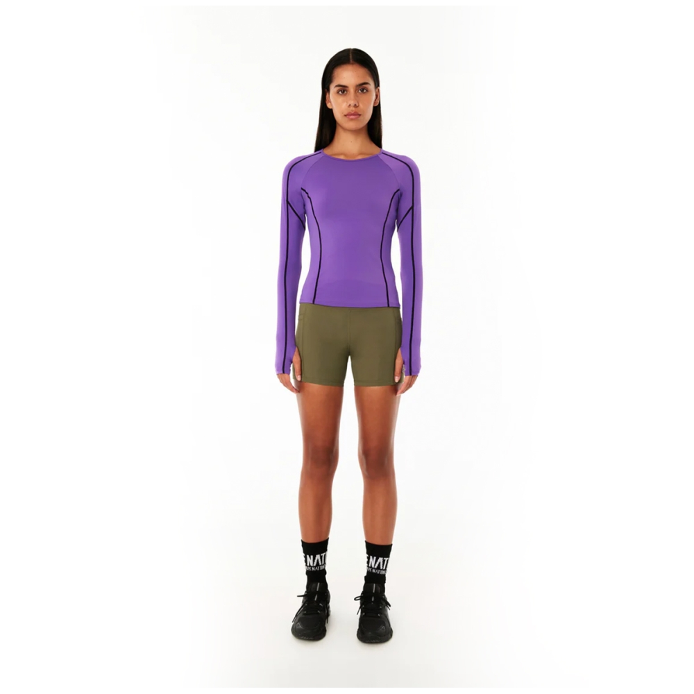 HEAT RACE LS ACTIVE TOP IN ROYAL LILAC. Tops