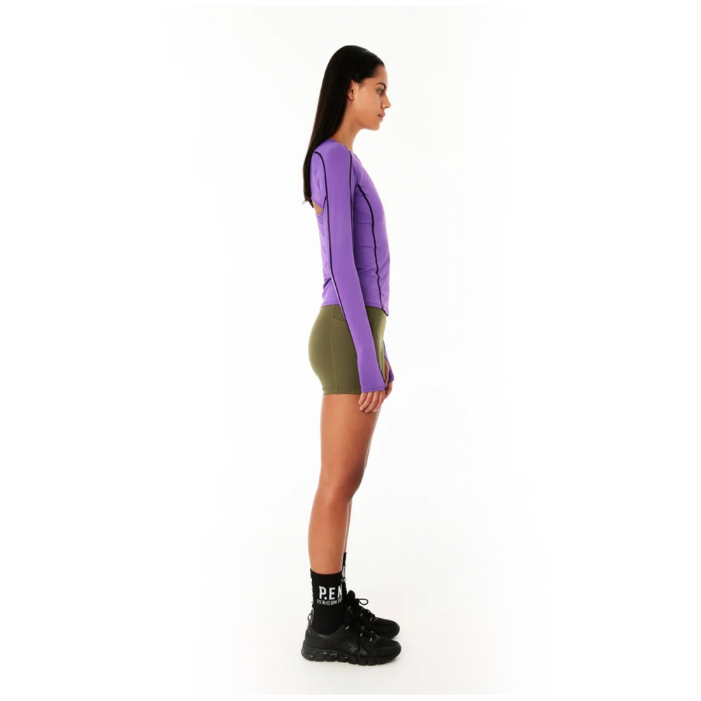 HEAT RACE LS ACTIVE TOP IN ROYAL LILAC. Tops