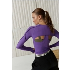 HEAT RACE LS ACTIVE TOP IN ROYAL LILAC. Tops