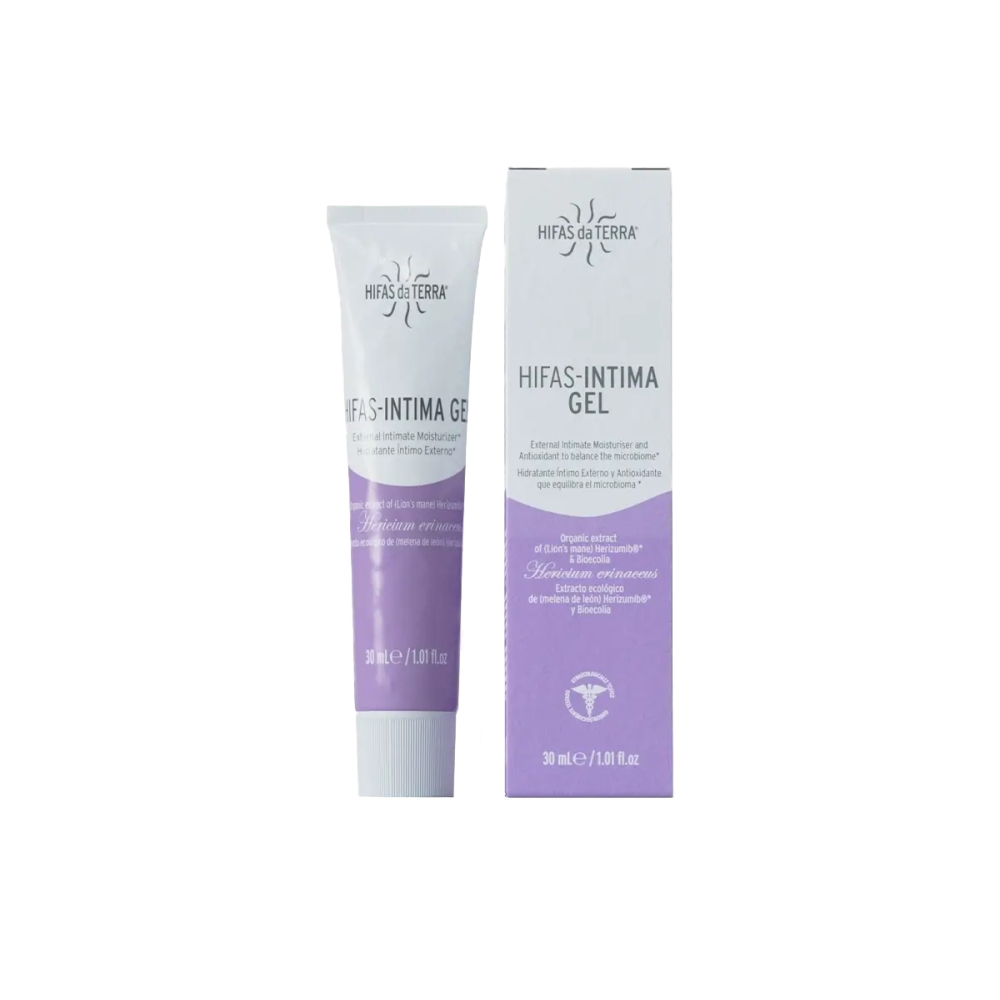 Hifas da Terra „Hifas-Intima Gel“ drėkinantis gelis intymiai sveikatai. Intymi priežiūra