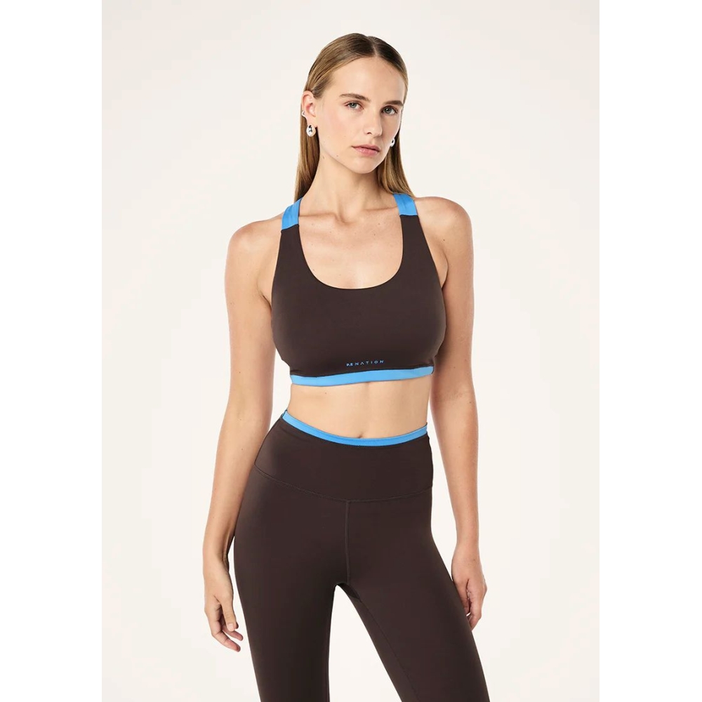 P.E Nation Sportinės liemenėlės "Highgate Sports Bra“ rudos spalvos sportinė liemenėlė P.E Nation "Highgate Sports Bra“ rudos spalvos sportinė liemenėlė. Sportinės liemenėlės