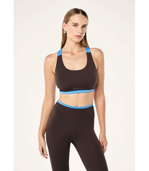"Highgate Sports Bra“ rudos spalvos sportinė liemenėlė. Sportinės liemenėlės