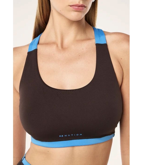 "Highgate Sports Bra“ rudos spalvos sportinė liemenėlė. Sportinės liemenėlės