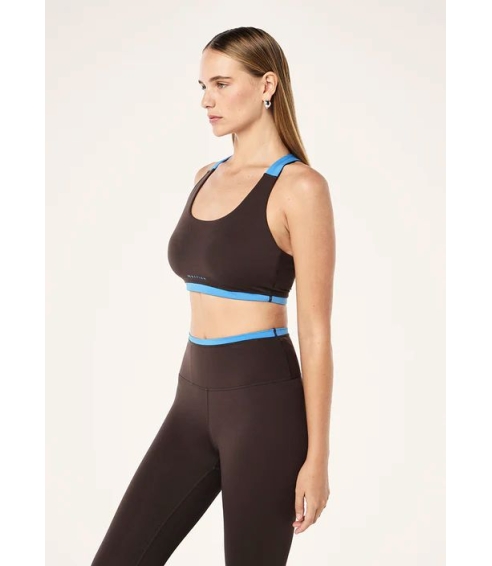"Highgate Sports Bra“ rudos spalvos sportinė liemenėlė. Sportinės liemenėlės