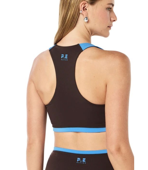 "Highgate Sports Bra“ rudos spalvos sportinė liemenėlė. Sportinės liemenėlės