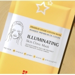 “Illuminating Skin Clinic Mask“ skaistinamoji lakštinė kaukė su niacinamidu. Lakštinės ir hidrogelio kaukės