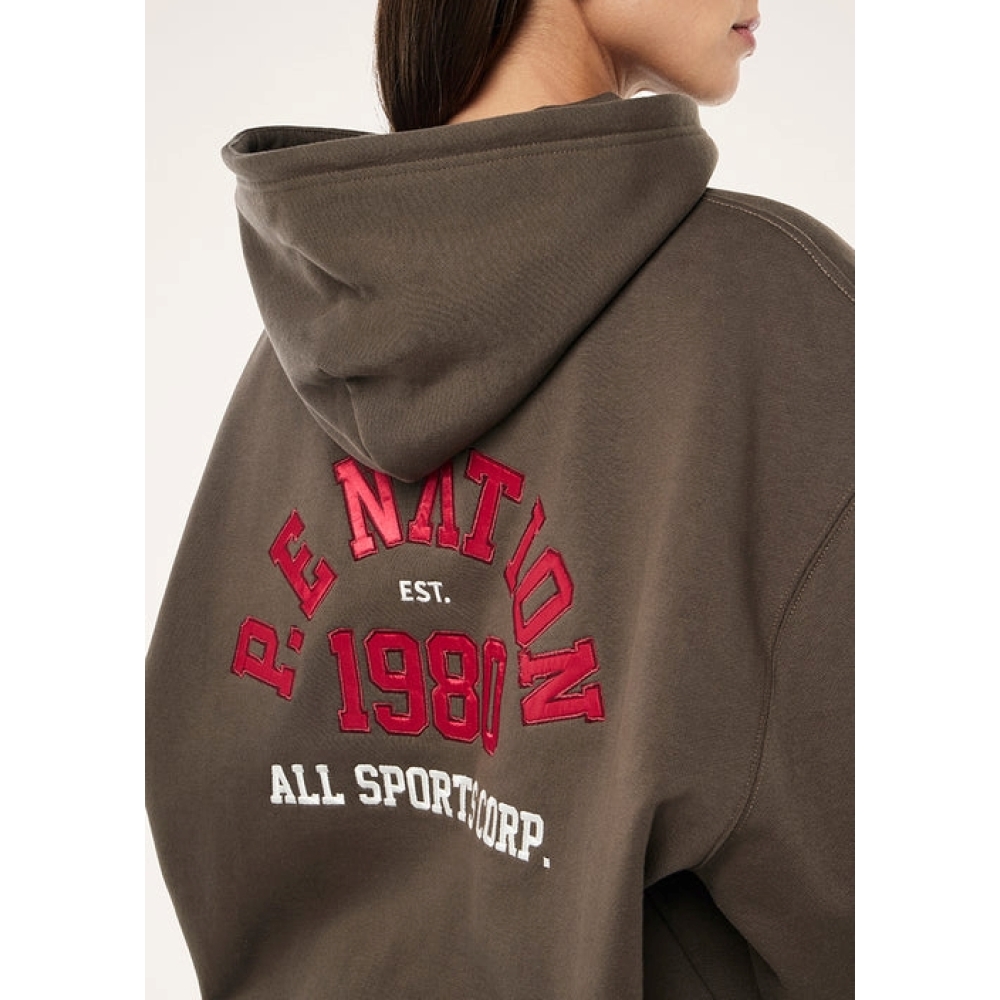 P.E Nation "Inbound Hoodie" rudos spalvos džemperis. Džemperiai