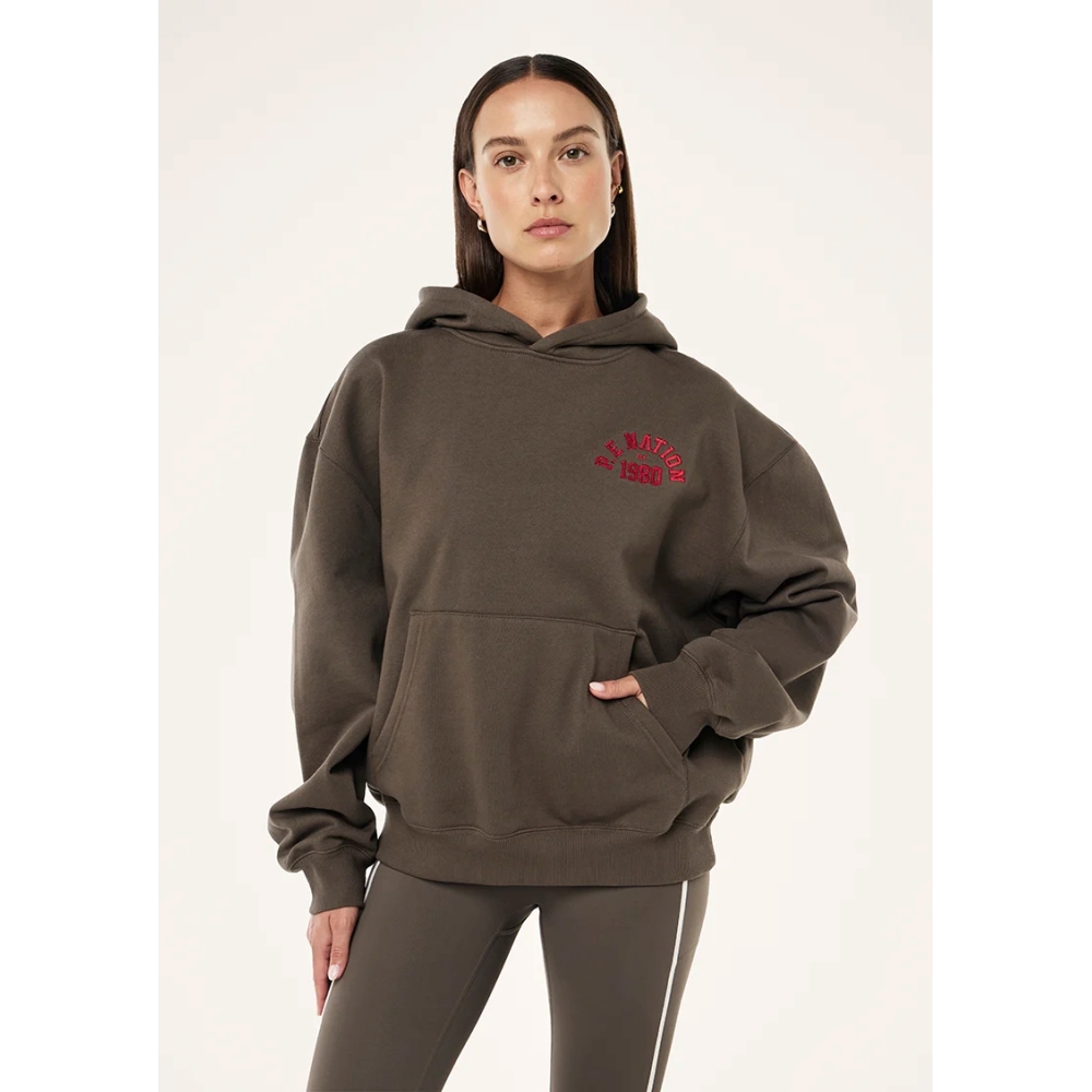 P.E Nation "Inbound Hoodie" rudos spalvos džemperis. Džemperiai