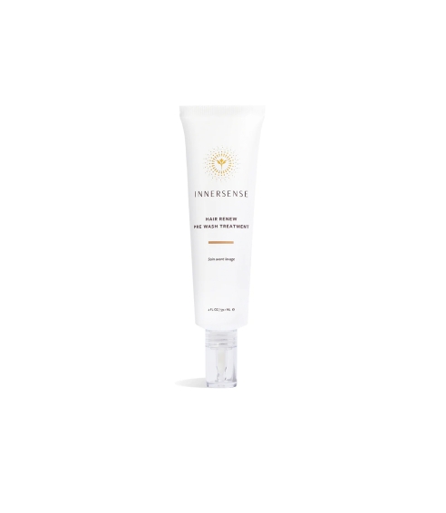 Innersense "Hair Renew Pre Wash Treatment" priemonė plaukams prieš plovimą. Galvos odos šveitikliai