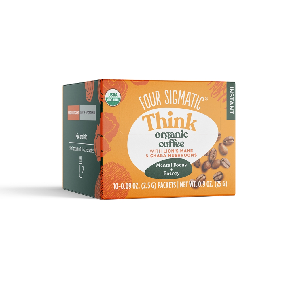 Four Sigmatic Instant Mushroom Coffee With Lion's Mane. Mushroom drinks