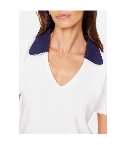 JACOBS V NECK COLLARED POLO. Tops