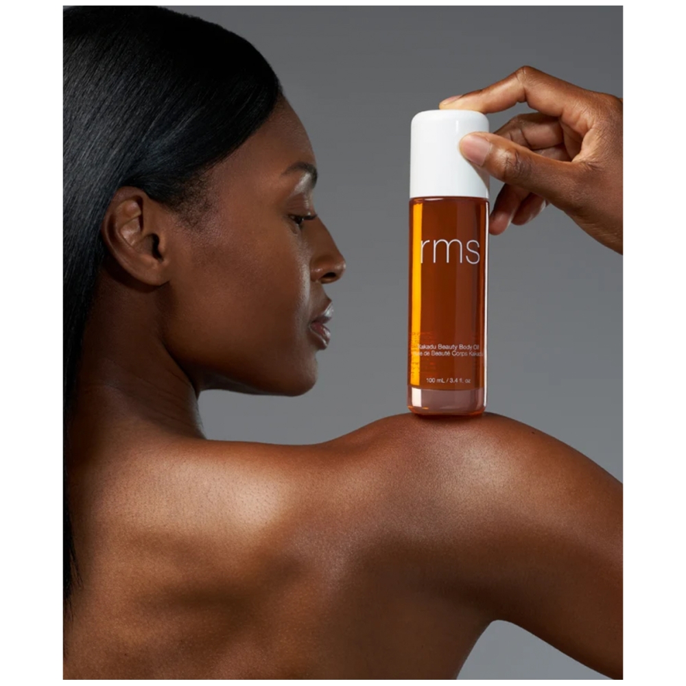 RMS Beauty “Kakadu Body Oil” kūno aliejus su vitaminu C. Kūno aliejai