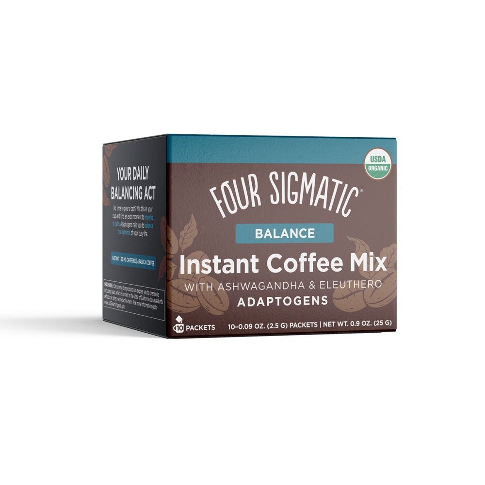 Instant Adaptogen Coffee. Mushroom drinks