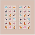 "Kids Multivitamin: Animal Kingdom“ multivitaminų lipdukai vaikams. Kūnui ir voniai