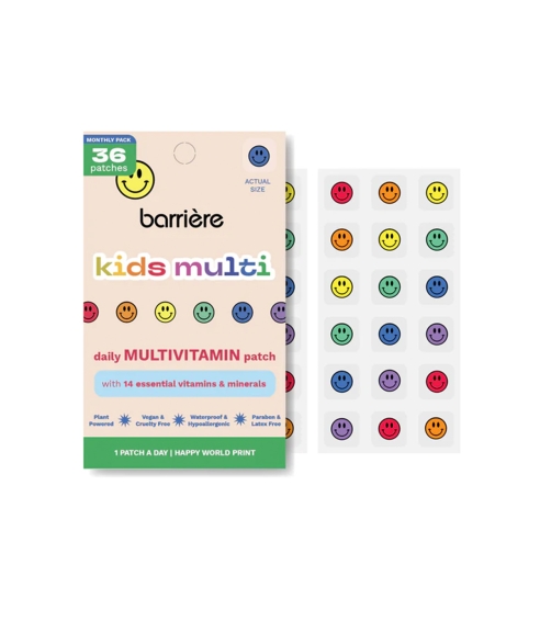 “Kids Multivitamin: Happy World” multivitaminų lipdukai vaikams. Kūnui ir voniai