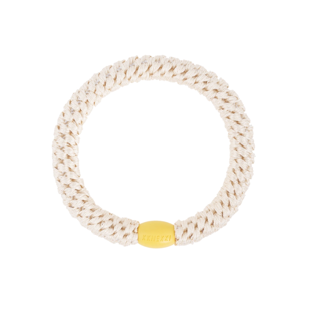 Kknekki Ivory yellow bead. Hair accessories