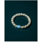 "Kknekki Mix Seablue Light Yellow" plaukų gumelė. Plaukai