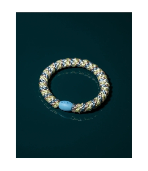 "Kknekki Mix Seablue Light Yellow" plaukų gumelė. Plaukai